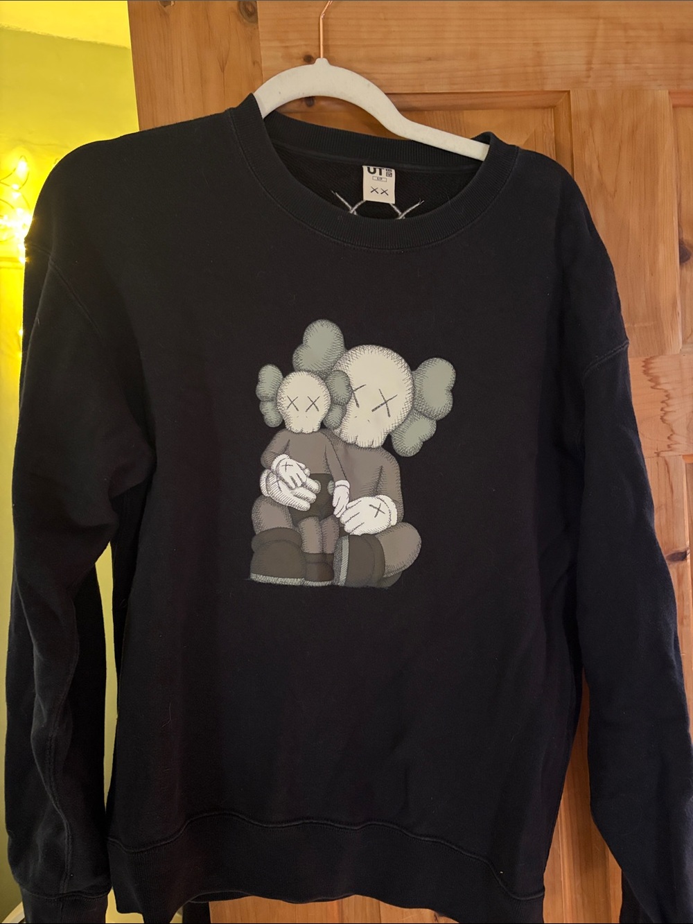 Black KAWS Companion Graphic Sweatshirt - Uniqlo
